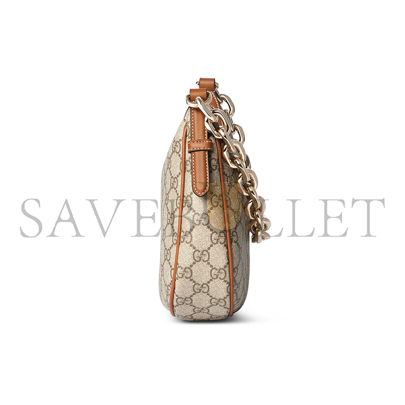 GUCCI GG EMBLEM MEDIUM SHOULDER BAG 815409 (25.5*20*5cm)
